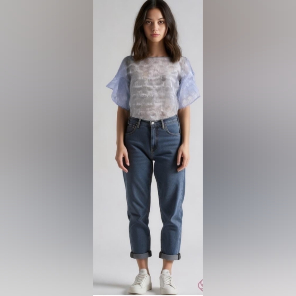 Banana Republic women's lavender flutter sleeves top size XS